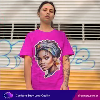 Nome do produto Camiseta Feminina Arte & Raízes – Beleza que Inspira, Força que Transforma