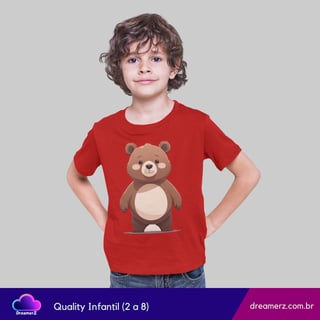Nome do produto Camiseta Ursinho Meiguice – Um Toque de Doçura no seu Look!