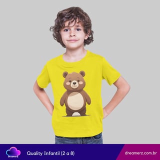 Nome do produto Camiseta Ursinho Meiguice – Um Toque de Doçura no seu Look!