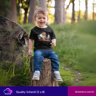 Nome do produto Camiseta “Bear Codando” – O dev mais fofo do home office