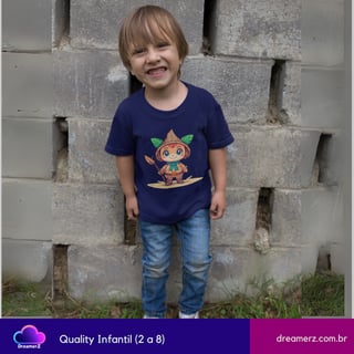 Nome do produto Camiseta Guardião da Floresta – O Aventureiro Mais Fofo da Natureza!