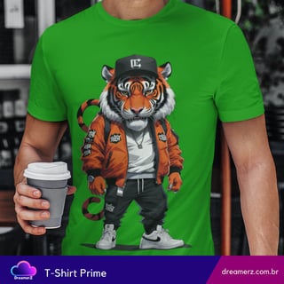 Nome do produto Camiseta Tigre Urbano – Fera no Estilo, Rei da Rua