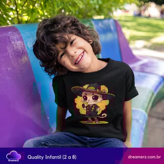 Nome do produto Camiseta Gatinho Mariachi Colorido – Charme, Sombrero e Ronronados!