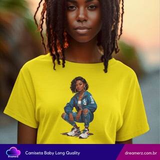 Nome do produto Camiseta Feminina Street Queen – Estilo que Impõe Respeito