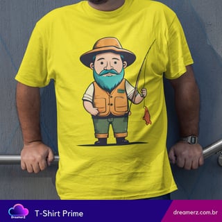 Nome do produto Camiseta: O Pescador Barbudão