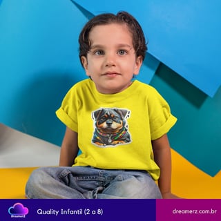 Nome do produto Camiseta Rottweiler Style – Atitude com Olhar de Anjo