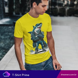 Nome do produto Camiseta Shark Boss – Estilo Frio, Atitude Quente