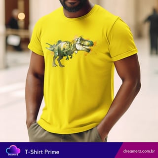 Nome do produto Camiseta T-Rex Splash – O Rei da Era Jurássica