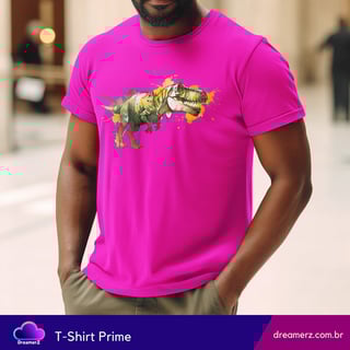 Nome do produto Camiseta T-Rex Splash – O Rei da Era Jurássica