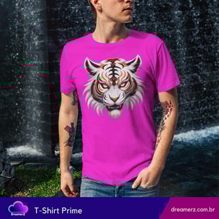 Nome do produto Camiseta Tigre Tribal – Olhar que Impõe Respeito