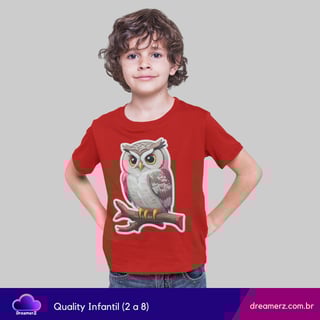 Nome do produto Camiseta Coruja Sábia – Estilo com Inteligência