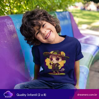 Nome do produto Camiseta Gatinho Mariachi Colorido – Charme, Sombrero e Ronronados!