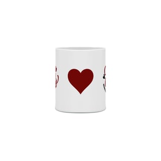 Nome do produto Caneca Porcelana - Te Amo Meu Amor