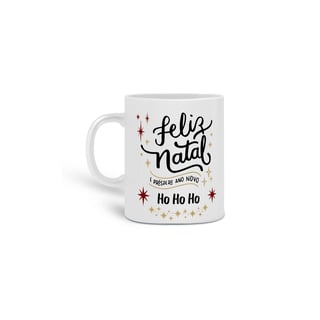 Nome do produto Caneca Porcelana - Feliz Natal