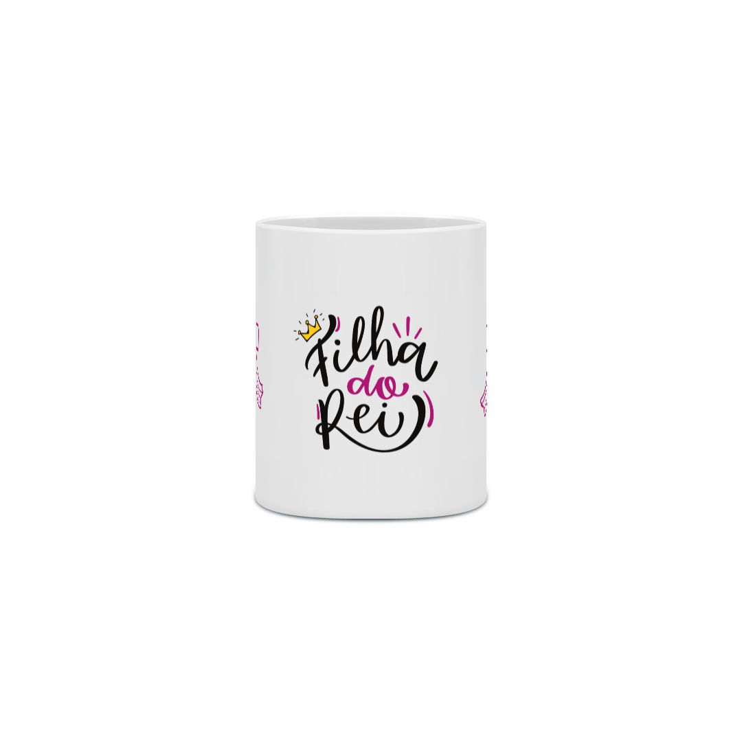 Nome do produto: Caneca Porcelana - Filha do Rei