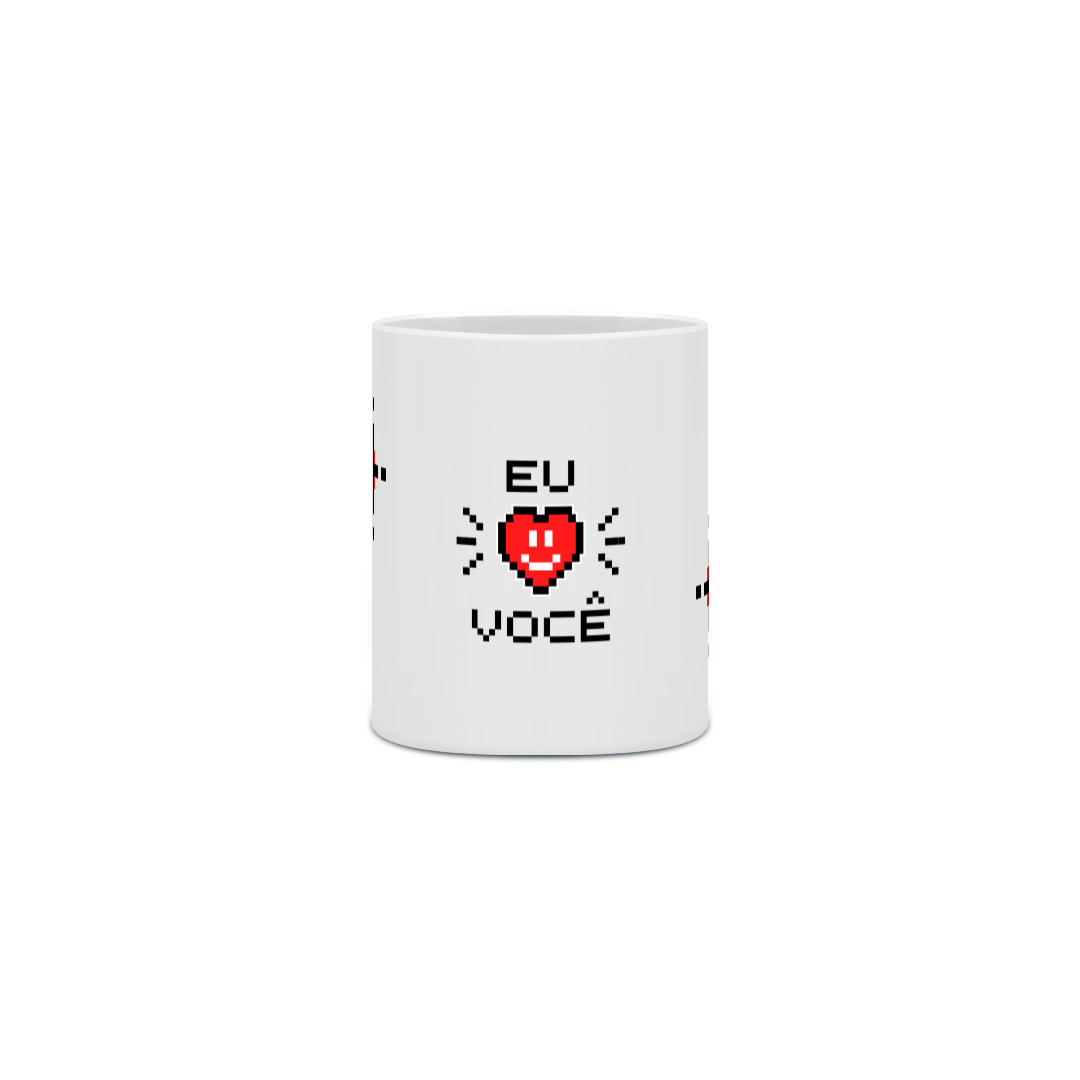 Nome do produto: Caneca Porcelana - Eu ❤ Você