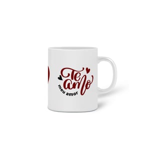 Nome do produto Caneca Porcelana - Te Amo Meu Amor