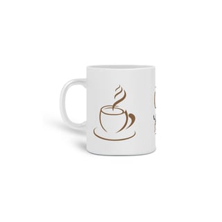 Nome do produto Caneca Porcelana - Café com Amor