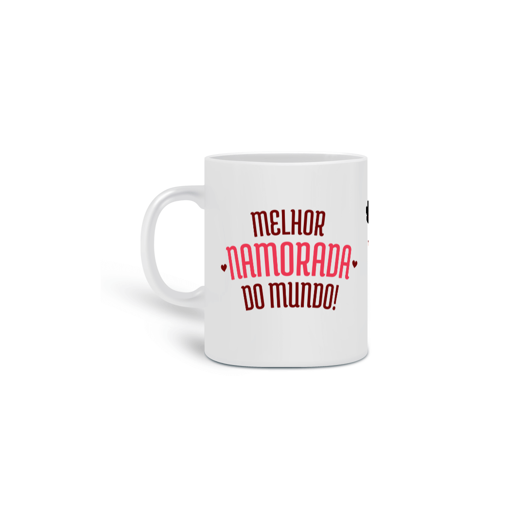 Nome do produto: Caneca Porcelana - Para Namorada