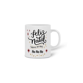 Nome do produto Caneca Porcelana - Feliz Natal