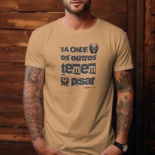 Nome do produto Camiseta Estonada Vá Onde Temem Pisar