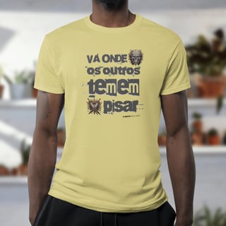 Nome do produto Camiseta Estonada Vá Onde Temem Pisar