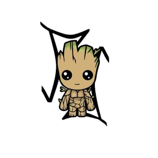 Nome do produto Oversized Groot - Quem Cresce Natural é Planta