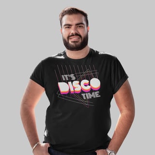 Nome do produto Camiseta Plus Size Disco Time | entre na pista com conforto