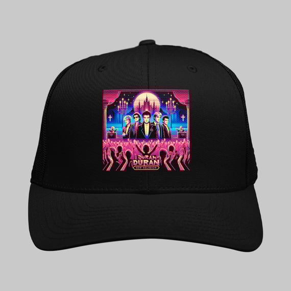 Boné Americano com Tela Duran Duran – New Religion | neon da new wave