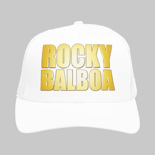 Nome do produto Boné com Tela Rocky Balboa | levante a guarda do estilo