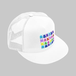 Nome do produto Boné Americano com Tela Space Invaders Color | 1 crédito, play!