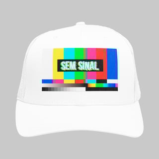 Nome do produto Boné Trucker TV Sem Sinal | glitch nostálgico
