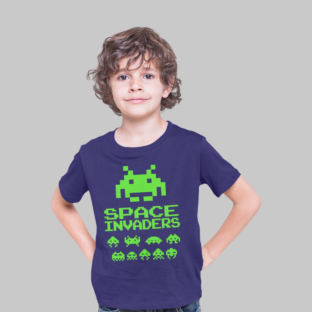 Nome do produto: Camiseta Infantil Space Invaders | Mini Gamer, Grande Estilo!