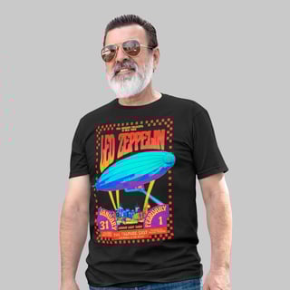 Camiseta Unissex Led Zeppelin Fillmore East 1969 | Psicodelia em cada detalhe