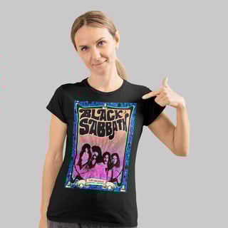 Camiseta Feminina Sabbath no Paradiso 1970 | Atitude que Nunca Envelhece
