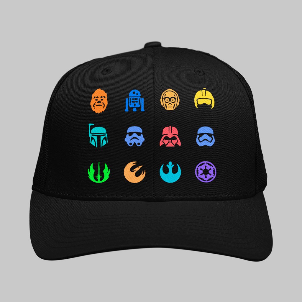 Nome do produto: Boné Trucker Saga Star Wars | Que a Força guie a sua cabeça