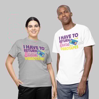 Camiseta Unissex Return Some Videotapes | Dá o play e devolve depois