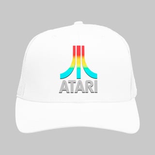 Nome do produto Boné com Tela Atari Logo Colorido | press start no estilo