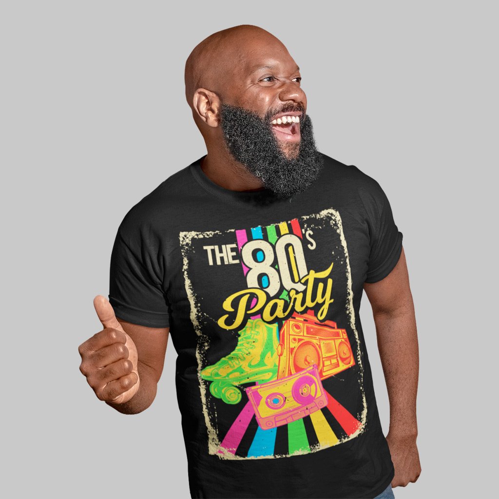 Nome do produto: Camiseta Unissex Plus Size The 80s Party | Festa retrô no dia a dia