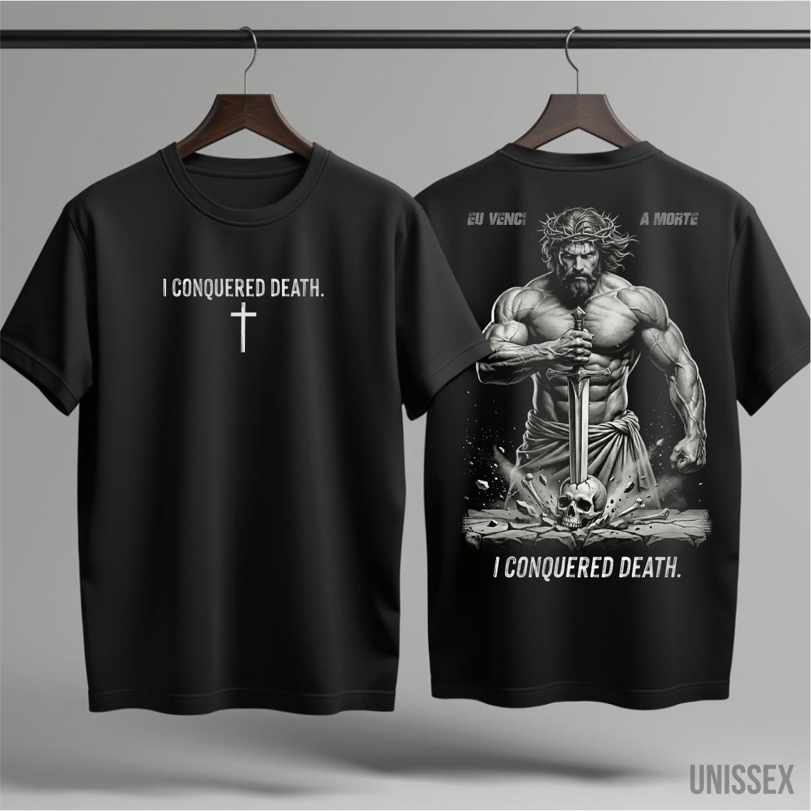 Camiseta I Conquered Death: A Vitória Suprema