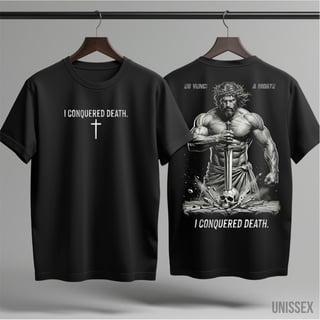 Camiseta I Conquered Death: A Vitória Suprema