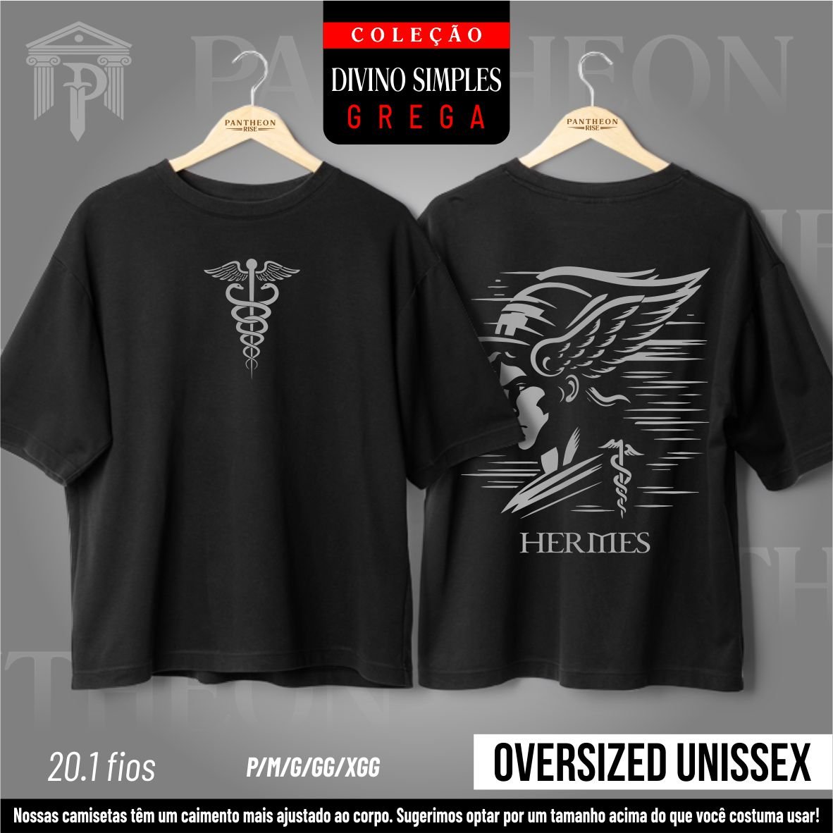 Nome do produto: Oversized Unissex - Frente e Costas \