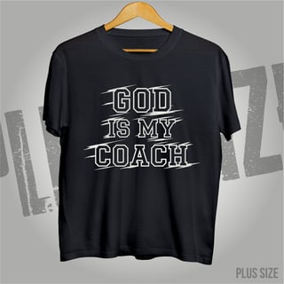 Plus Size - God is my Coach Black