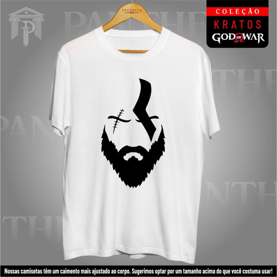 Camiseta Unissex God of War - Silhueta de Kratos