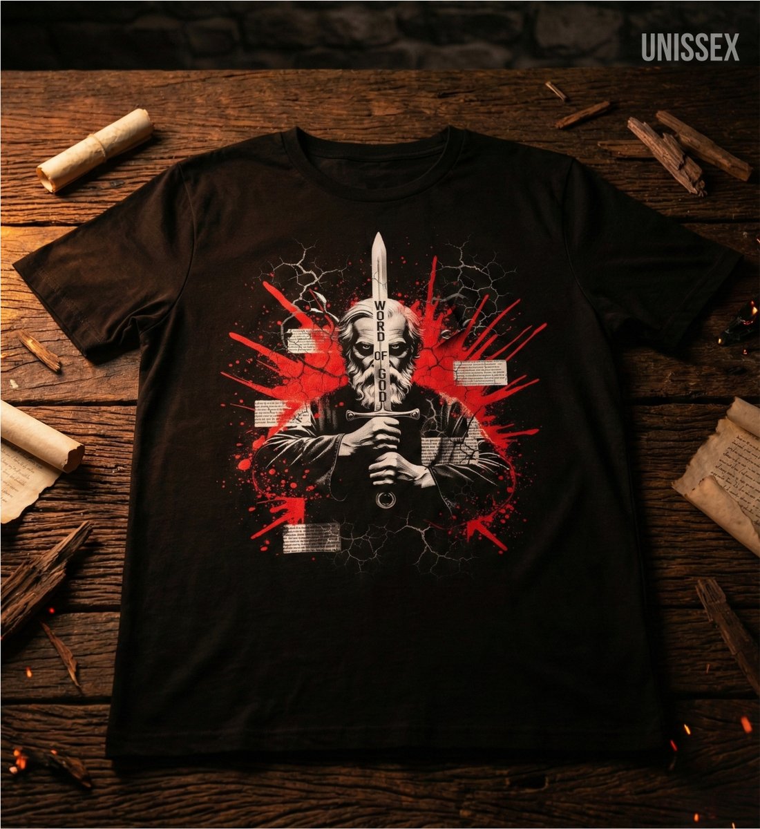 Nome do produto: Camiseta Paulo: A Espada do Espírito