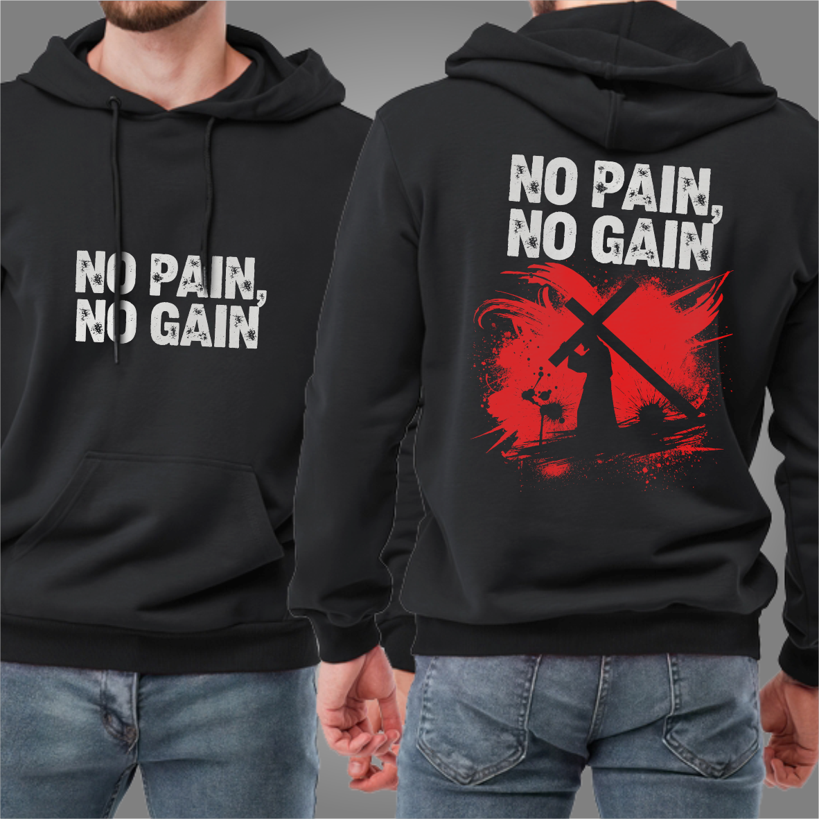 Moletom - No Pain, No Gain: O Preço da Vitória