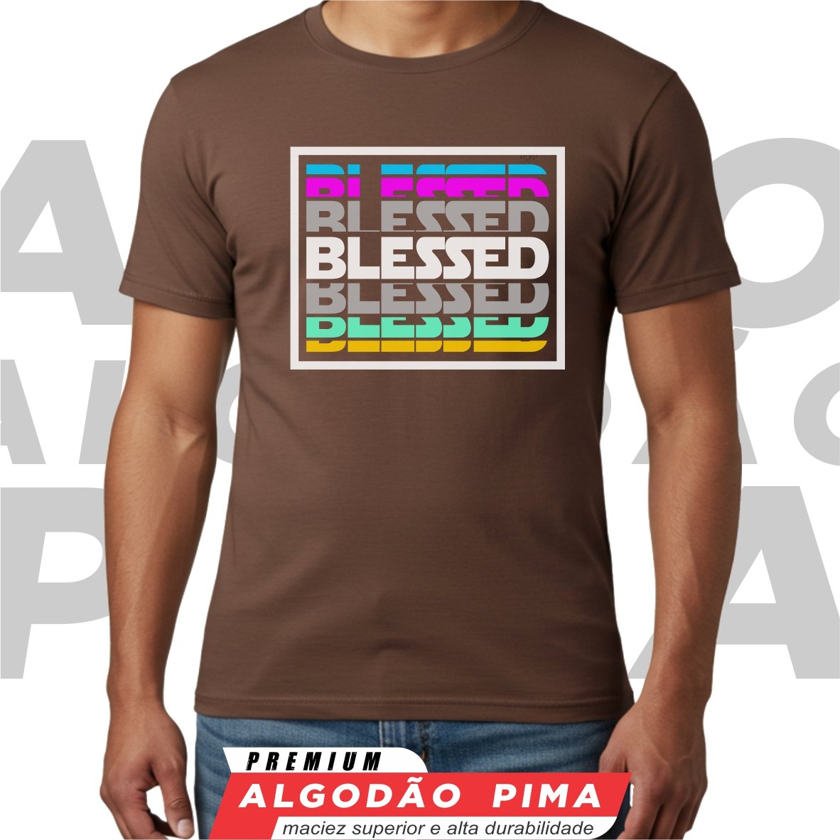 Nome do produto: Camiseta - Blessed Multi-color