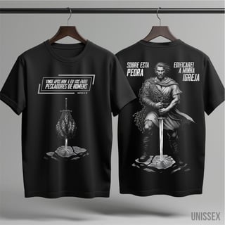 Camiseta - Apóstolo Pedro: Pescador e Rocha