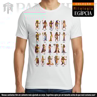 Nome do produto Camiseta Unissex - Deuses do Egito (Mitologia Egípcia)