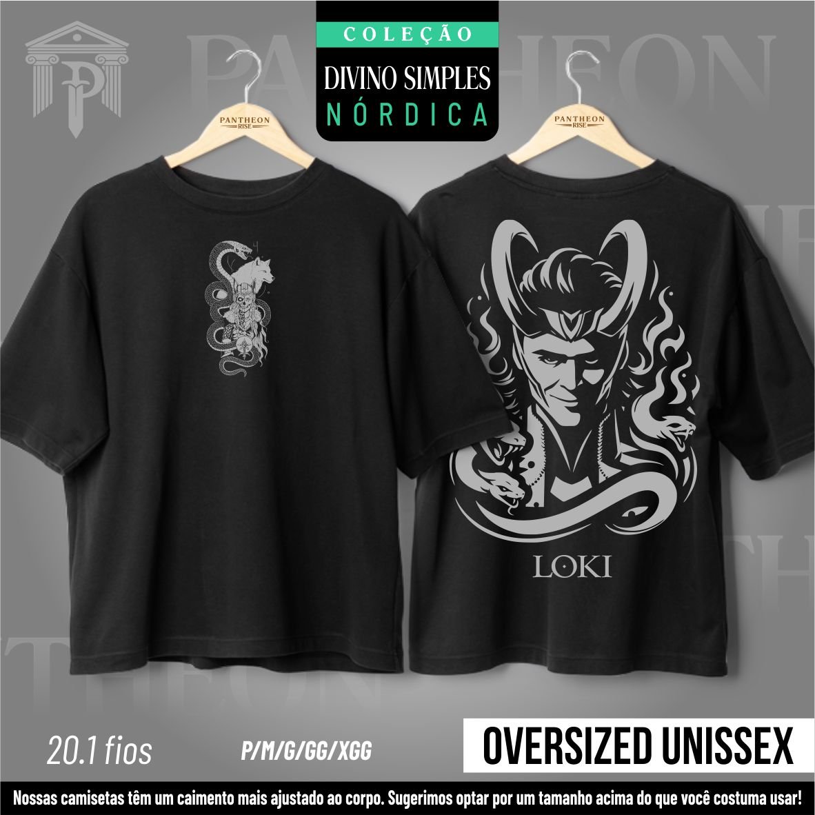Nome do produto: Oversized Unissex - Frente e Costas \